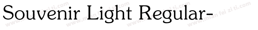 Souvenir Light Regular字体转换